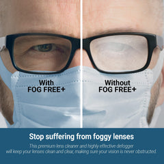OptiSource Fog Free Plus applying solution on a lens for even coverage.