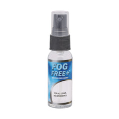 OptiSource Fog Free Plus spray bottle ready for on-the-go defogging.