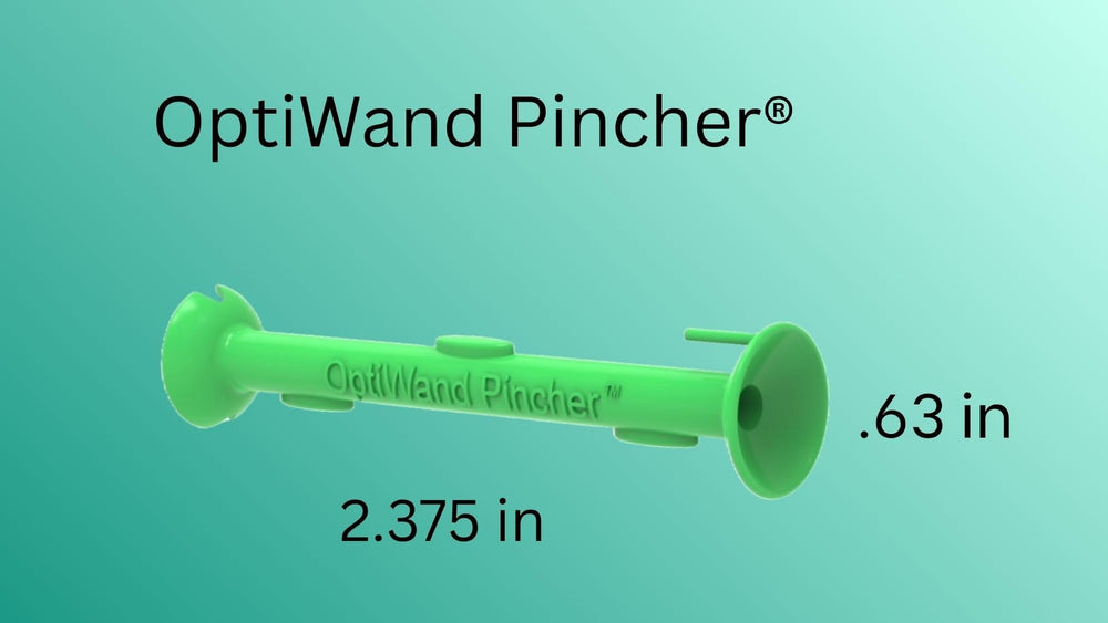 OptiWand Travel-size lens accessory fits purses and bags.
