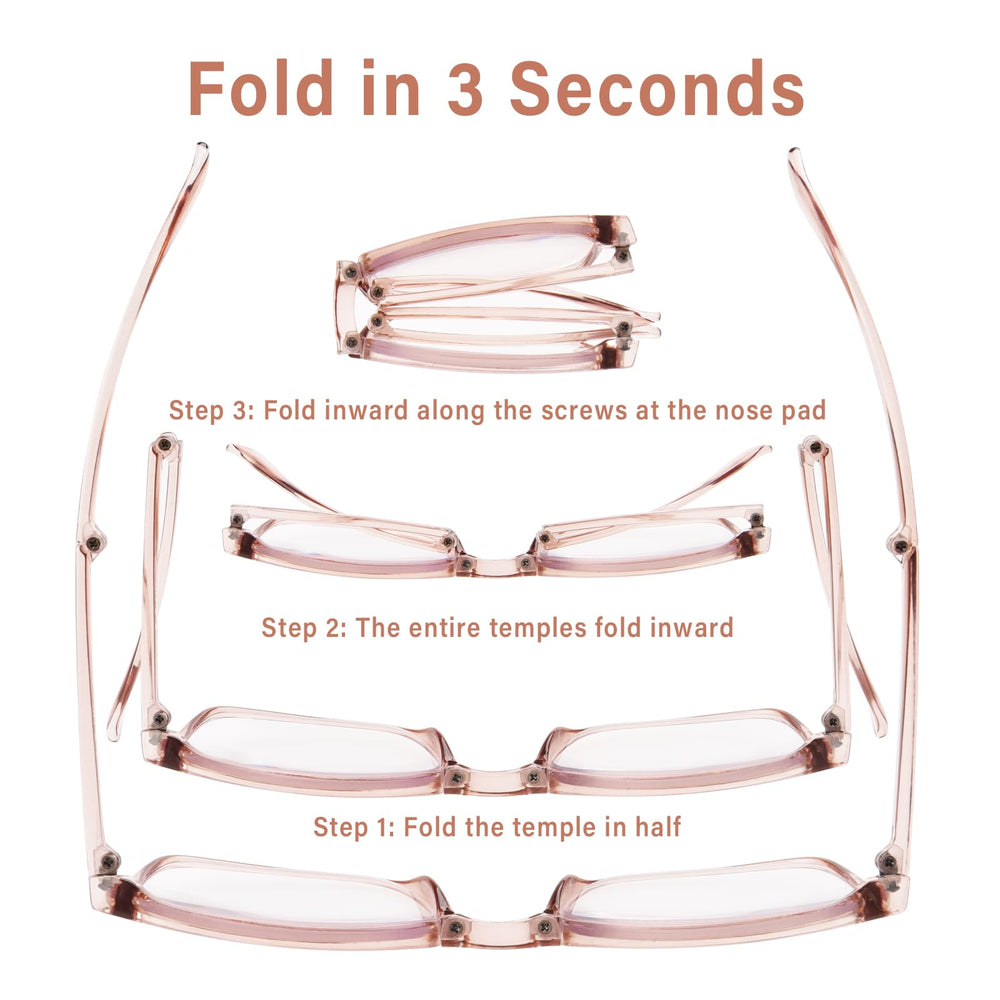 OPTOFENDY folding reading glasses in grey, stylish and practical.