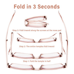 OPTOFENDY folding reading glasses in grey, stylish and practical.