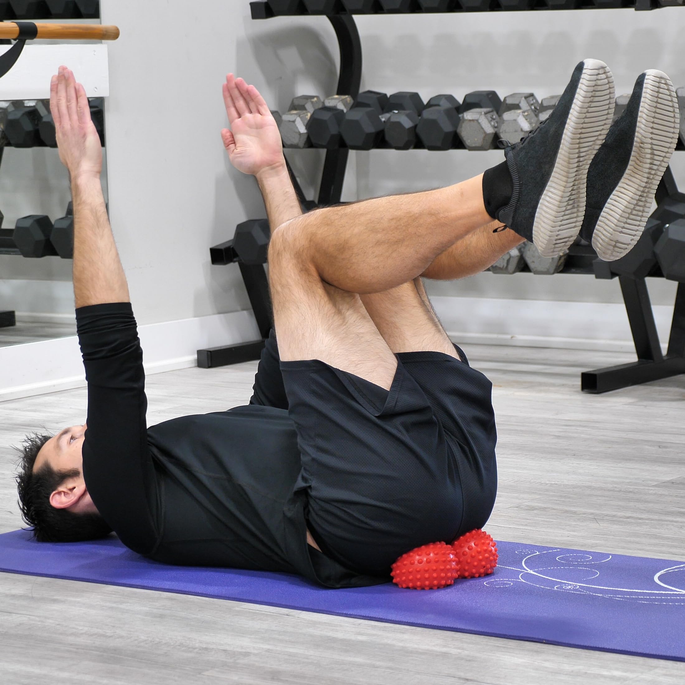 OPTP Franklin Method Easy Grip Ball Set supports proprioception training during routines.