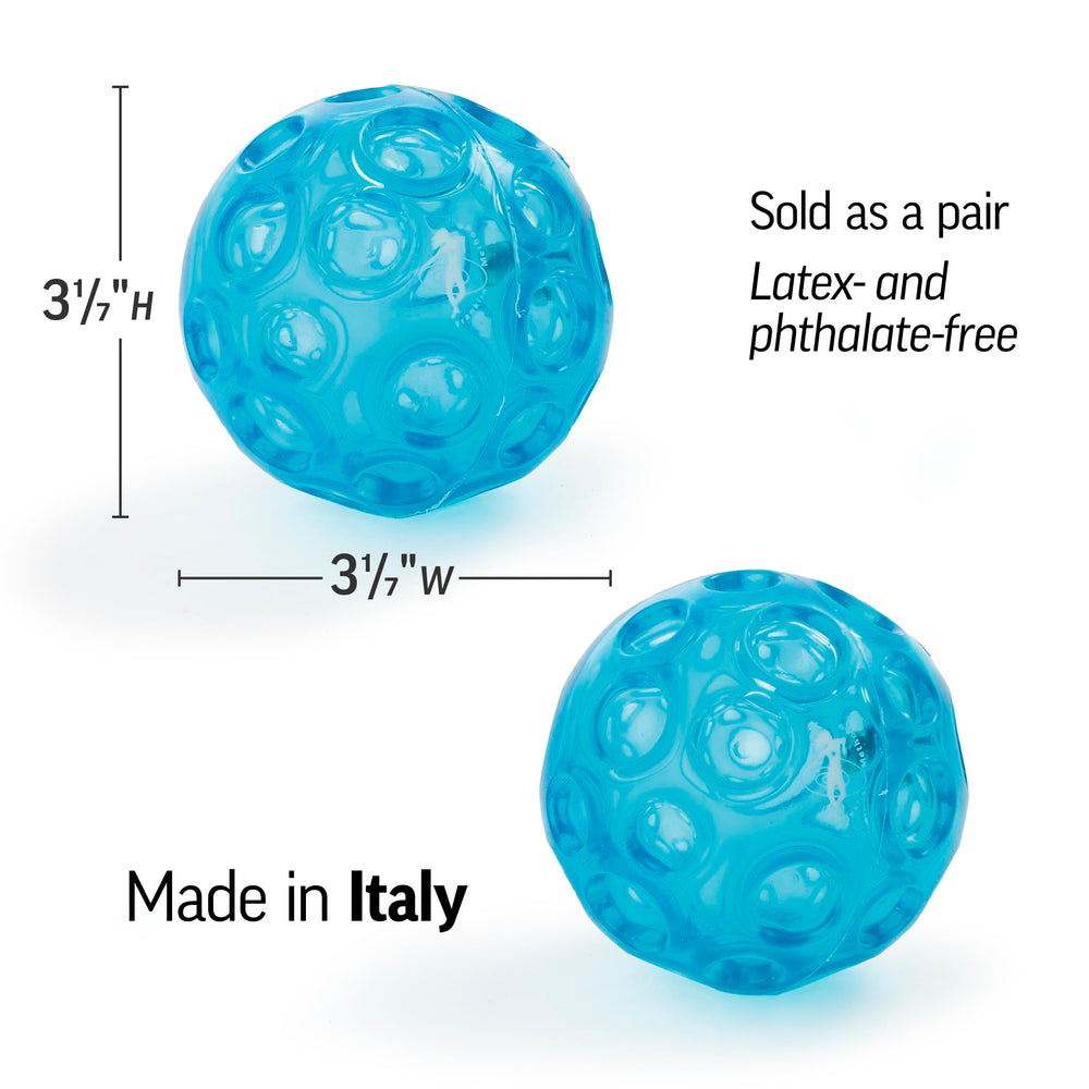 OPTP Franklin Method balls used during exercises for targeted muscle release and focus.