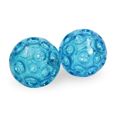 OPTP Franklin Method blue textured balls for back and feet massage, self-myofascial relief.