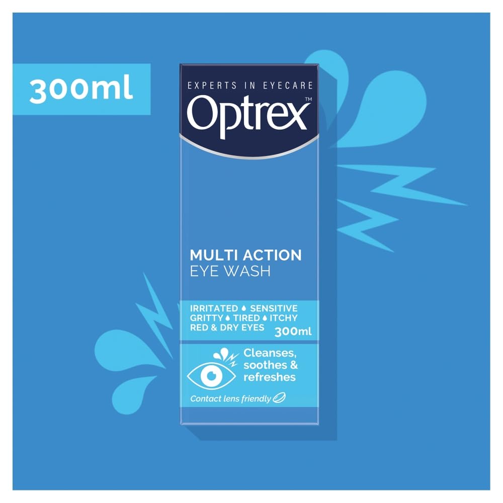 Daily eye-care routine featuring Optrex Eye Wash