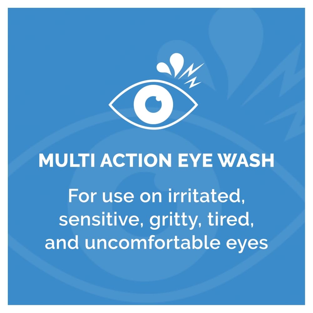 Optrex packaging display emphasizing 300ml size and eye bath