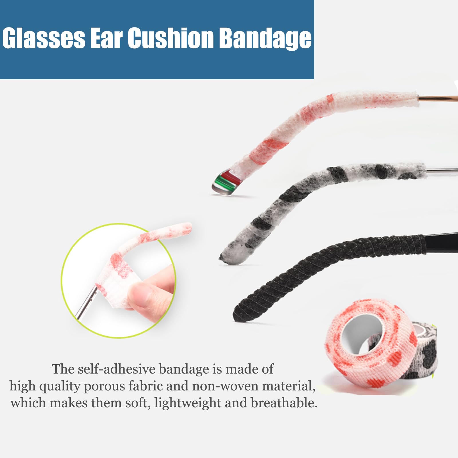 OPUGIT temple tip wrap demonstrates DIY grip customization for glasses