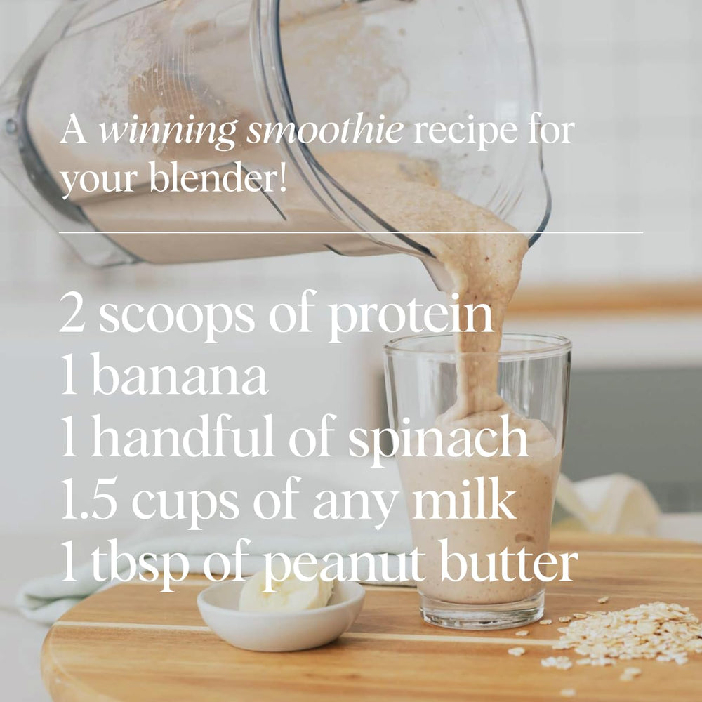 Ora Organic banana smoothie with protein shows versatile daily usage.