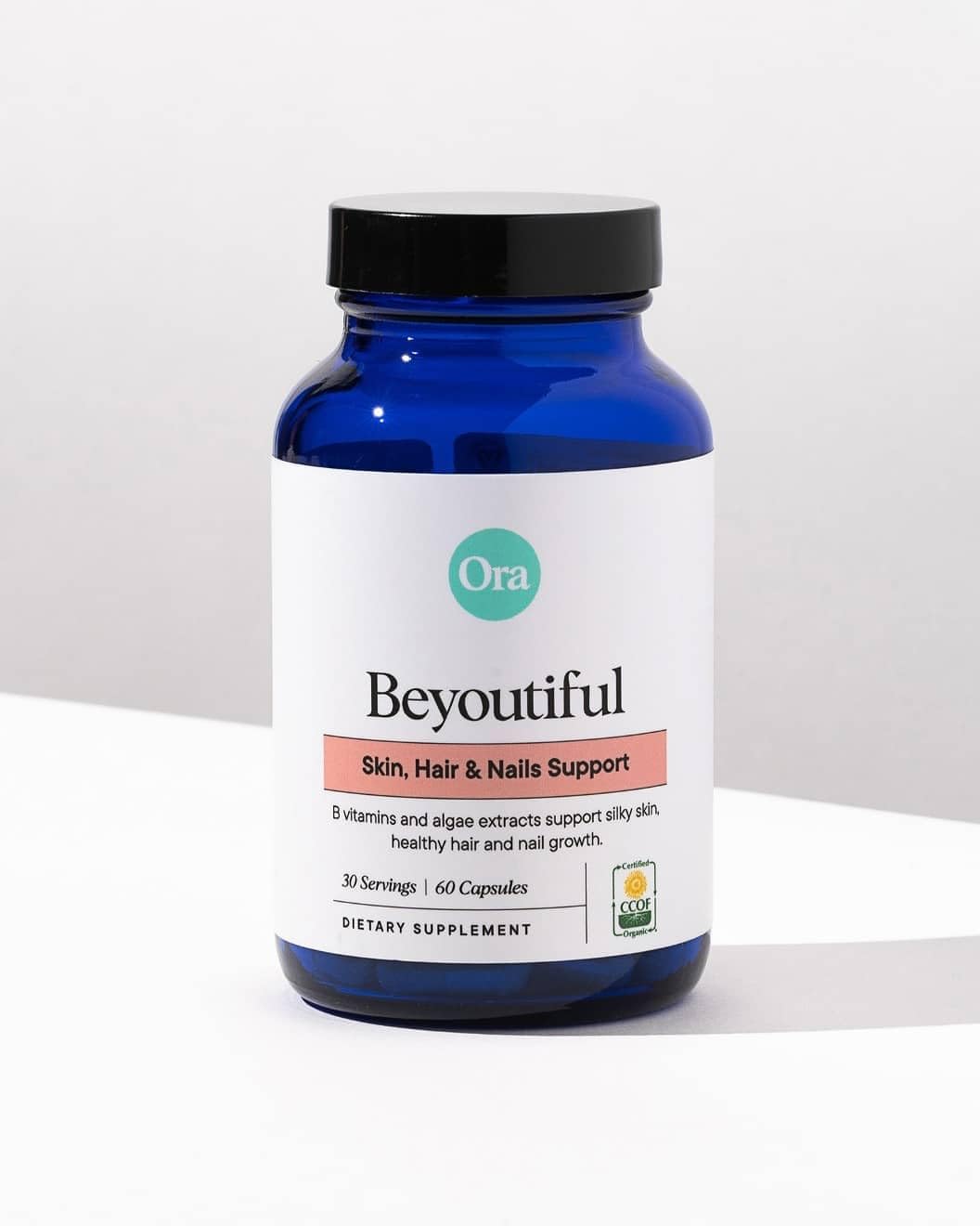 Ora Organic BeYouTiful hair skin nails glow image showing visible beauty potential.