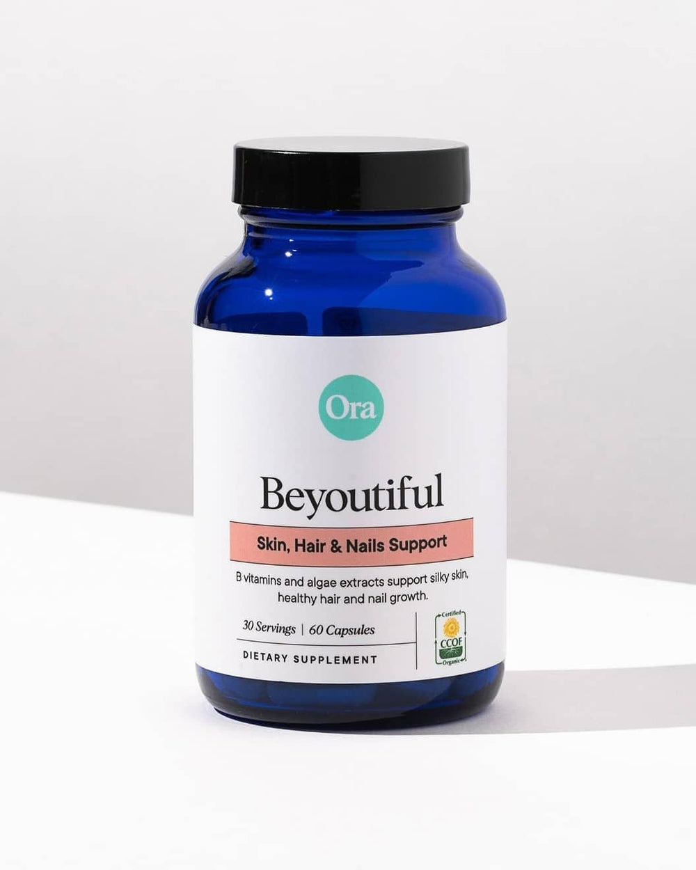 Ora Organic BeYouTiful hair skin nails glow image showing visible beauty potential.
