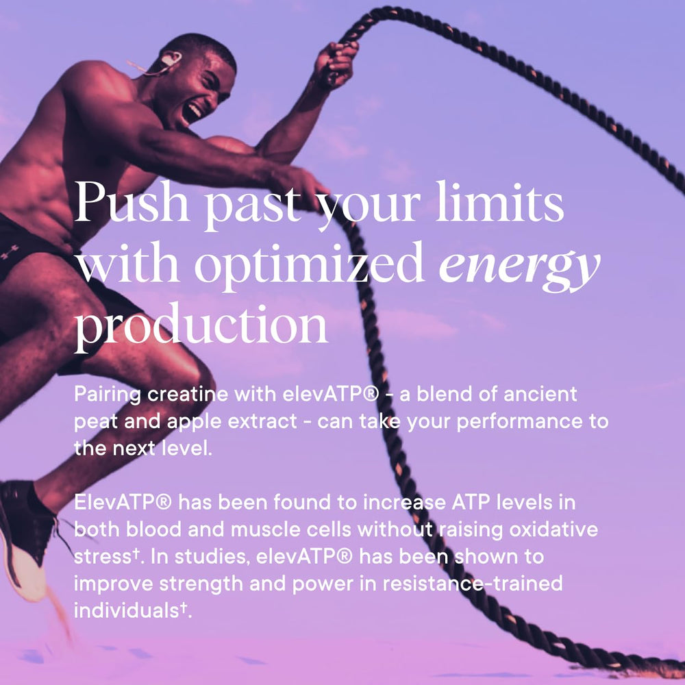 Athlete training session with hydrated Ora Organic Creatine Monohydrate shake