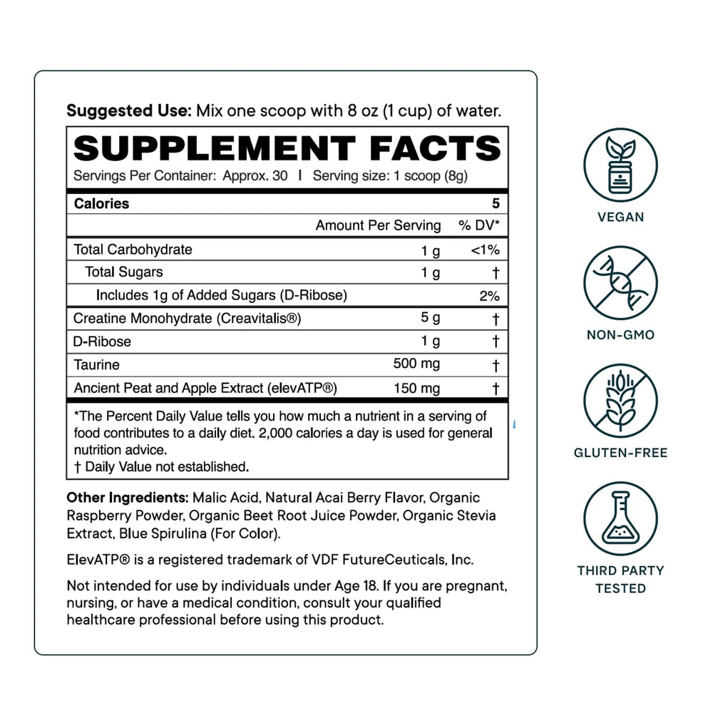 Shaker with Ora Organic Creatine Monohydrate dissolving in water with no grit