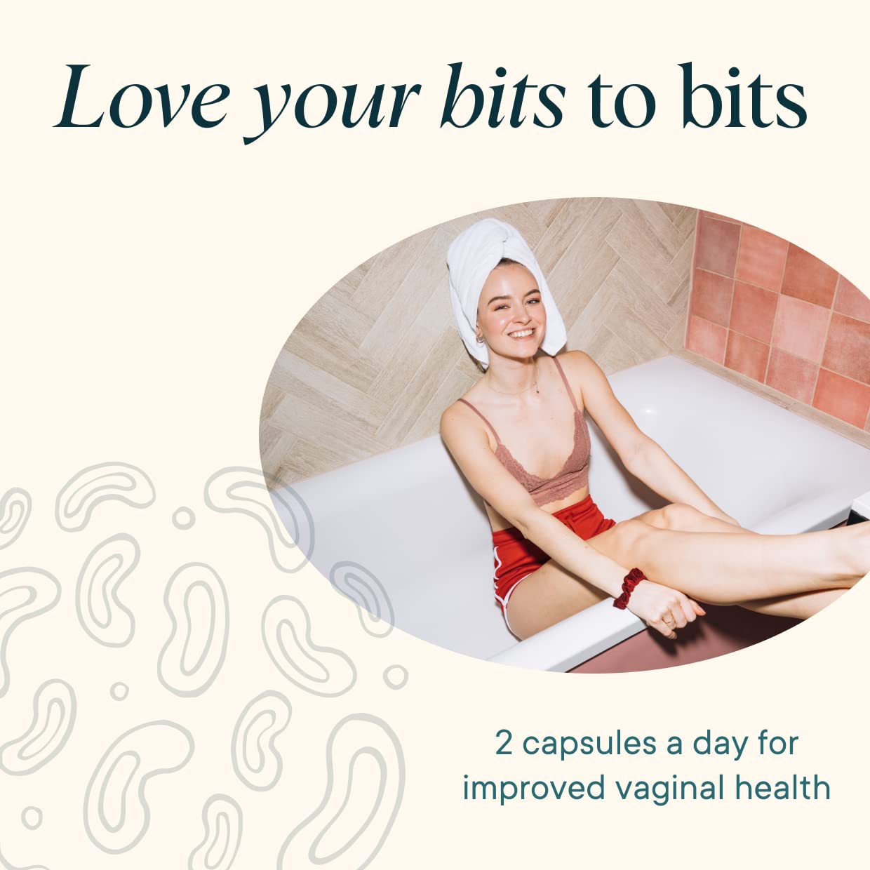 Ora Organic Lady Bugs capsules dispense illustrating 16B CFU supporting digestion and microbiome balance