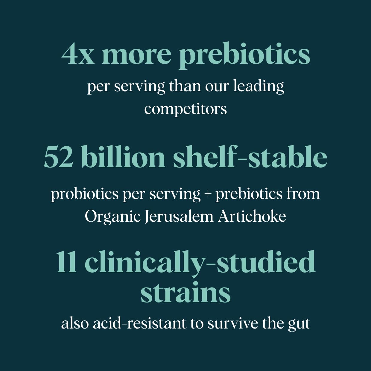 Ora Organic Probiotics 11-acid-resistant strains bottle indicating gut resilience