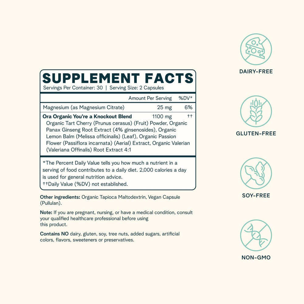 Ora Organic Sleep Aid valerian-root closeup signals natural calming option