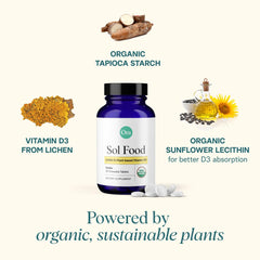 Ora Organic Vitamin D3 vanilla chewable tablet detail showing texture and dose