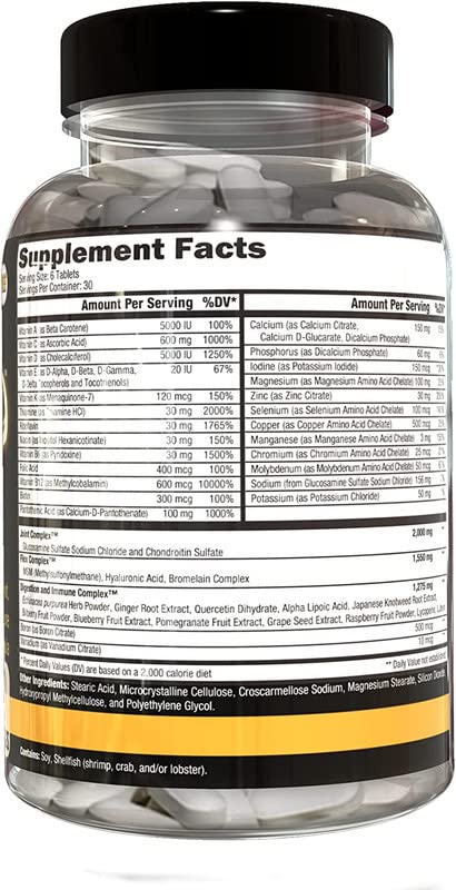Orange Triad tablets close-up highlighting two-per-day serving for recovery and digestion.
