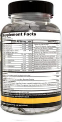Orange Triad tablets close-up highlighting two-per-day serving for recovery and digestion.