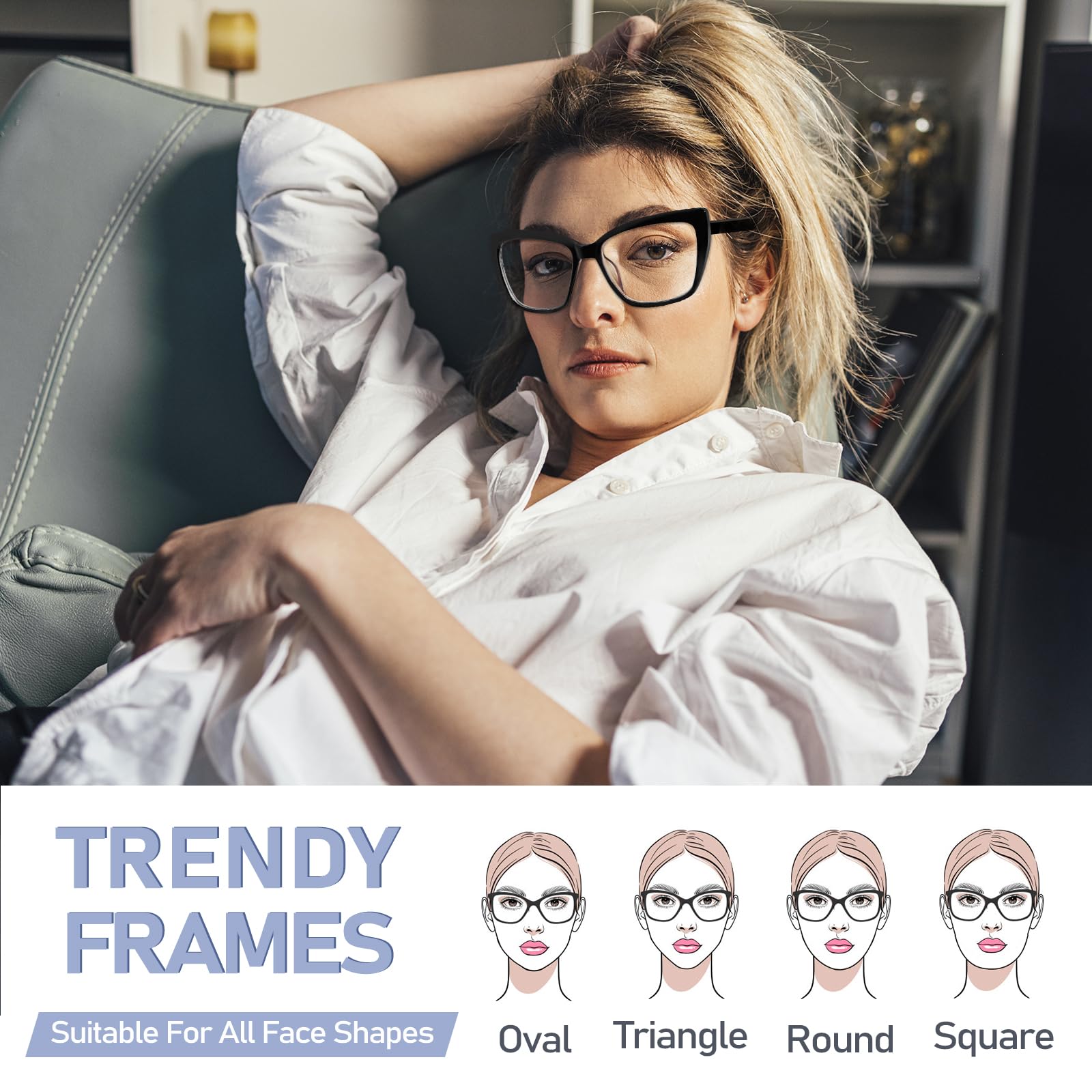 ORANZI blue-light blocking lenses for clear screen viewing