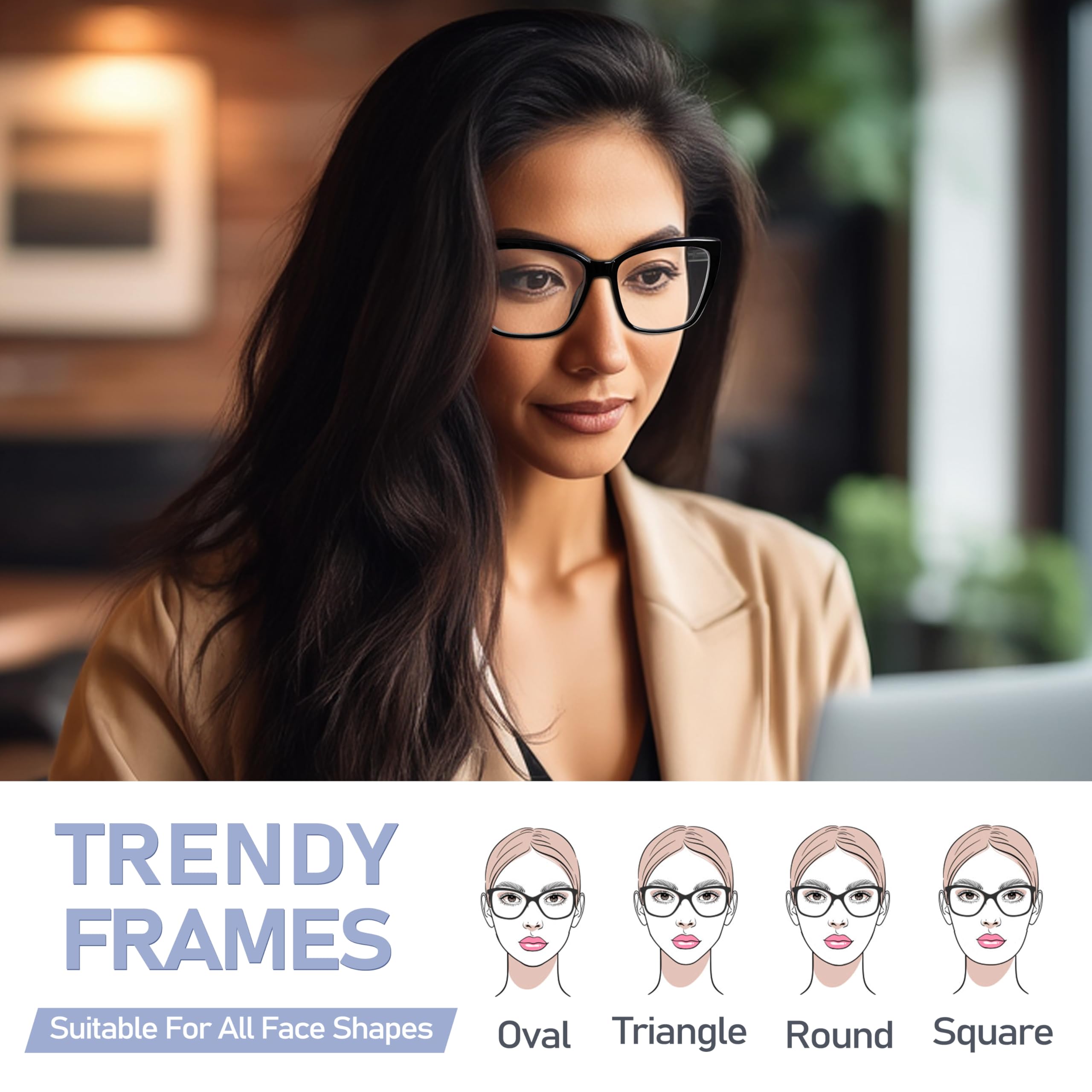 ORANZI women's 3-pack reading glasses offering versatile fashion for daily wear