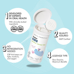 OraTicx Kids Dental Probiotics with xylitol and propolis for dental health.