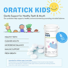 OraTicx Kids Probiotics yogurt-flavor tablet is tasty and kid-friendly