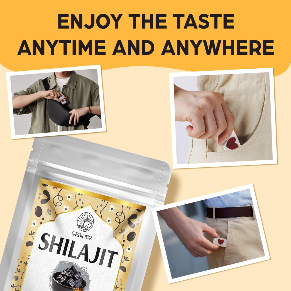 ORBILIVE Shilajit Gummies sugar free option supports clean energy.