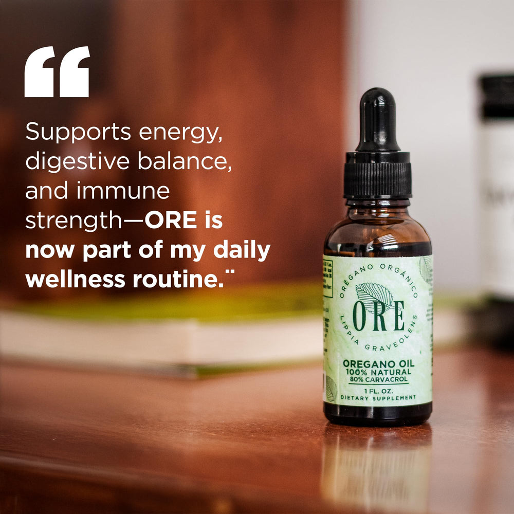 Gluten-free, artificial-free oregano oil in dropper bottle