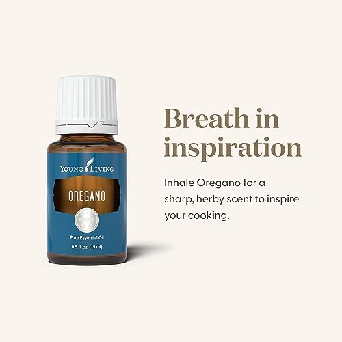 Oregano oil 15ml bottle with drops for aroma.