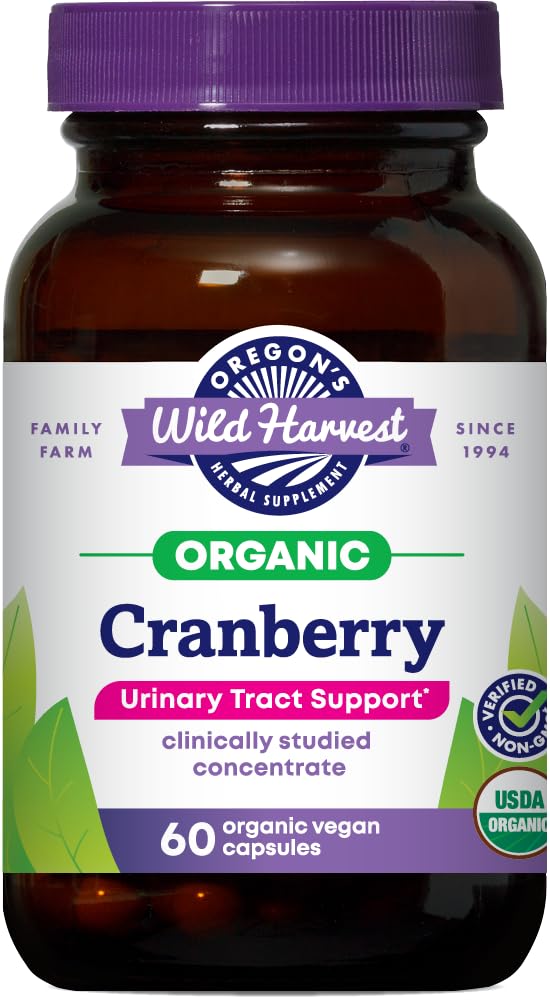 Oregon's Wild Harvest PACran concentrate bottle promotes daily cranberry wellness