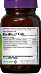 Oregon's Wild Harvest Echinacea capsules pour demonstrates easy daily dosage and plant-based ingredients.