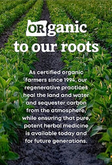 Oregon's Wild Harvest Echinacea label close-up highlights organic origin and allergen-free formulation.