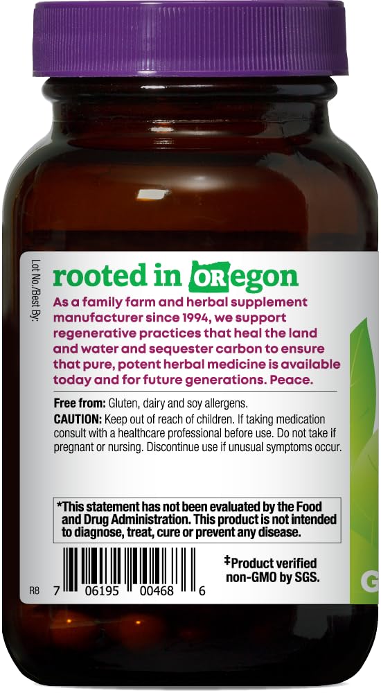 Non-GMO SGS verified label on Eyes Love Lutein bottle for quality assurance.