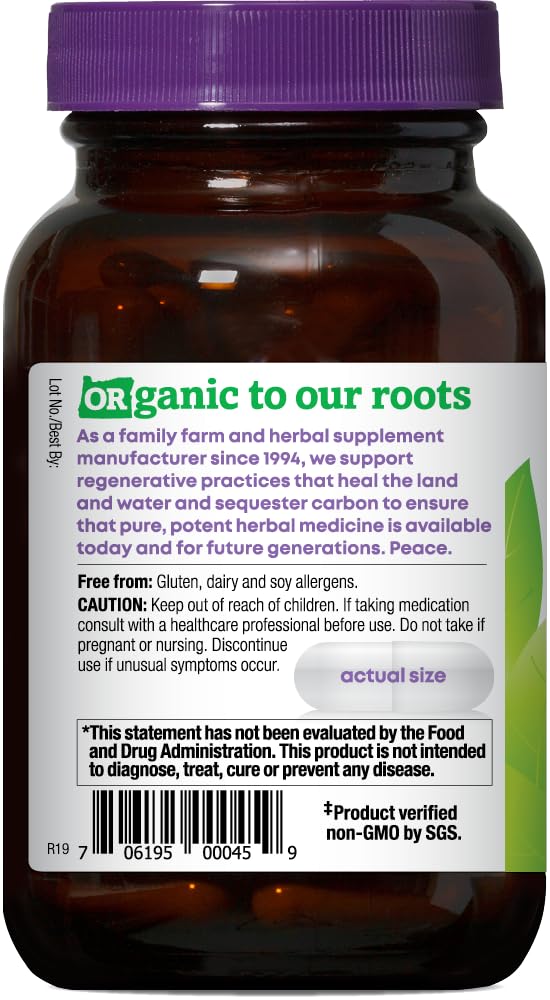 Freeze-dried nettle tops featured by Oregon's Wild Harvest for potency.
