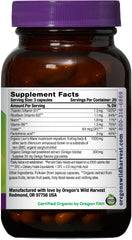 Oregon's Wild Harvest Lion's Mane Plus capsules, vegan and non-GMO for daily cognitive health.