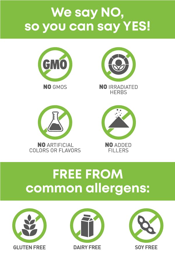 Oregon's Wild Harvest SGS non-GMO seal on bottle.