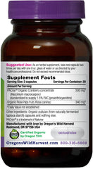 Oregon's Wild Harvest vegan capsules for convenient organic cranberry support