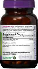 Oregon's Wild Harvest Wormwood capsules close-up highlighting vegan formula