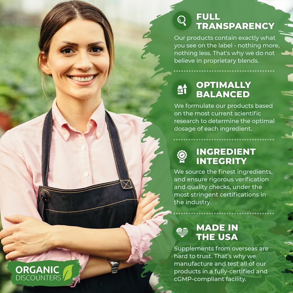 Label notes 30:1 extract potency on Organic Discounters Milk Thistle bottle.