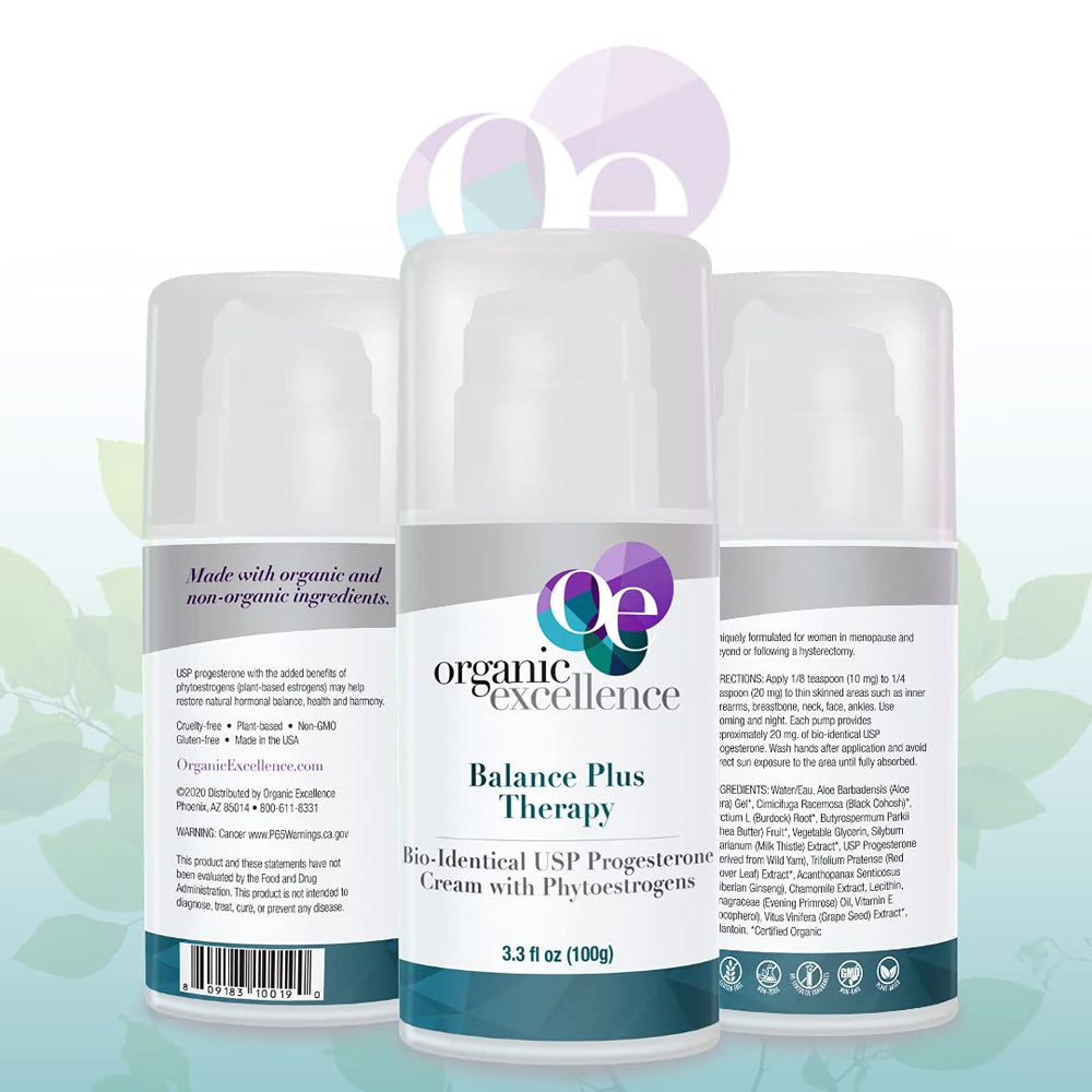 Phytoestrogen blend imagery suggesting plant-based estrogen support