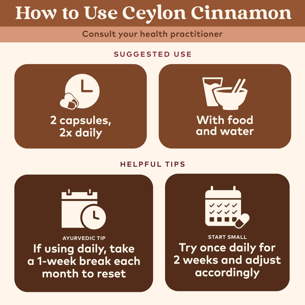 Organic India Ceylon Cinnamon with cinnamon sticks and powder visual.