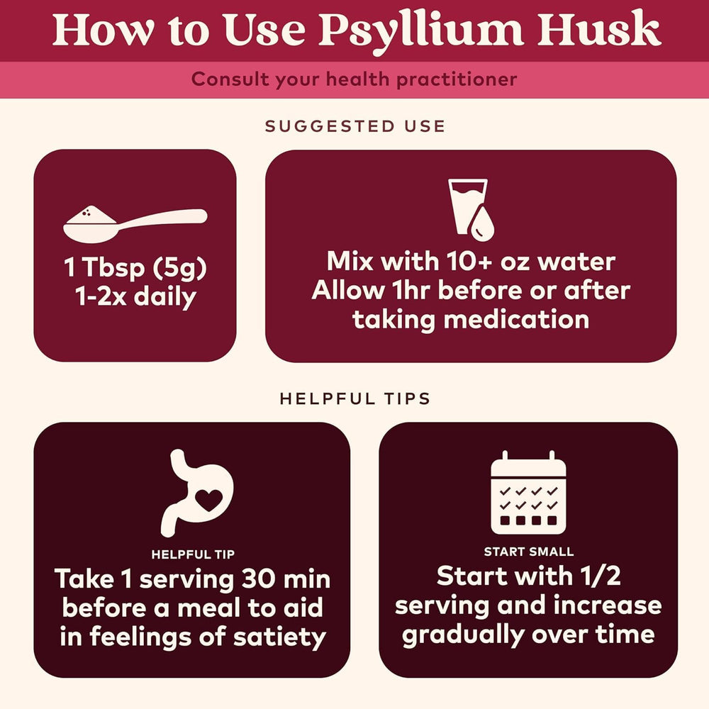 Stirring ORGANIC INDIA psyllium husk powder into water for easy mixing.