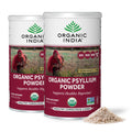 ORGANIC INDIA Psyllium Powder Organic - Fine Grain Fiber for Digestion (6 oz, Pack of 2)