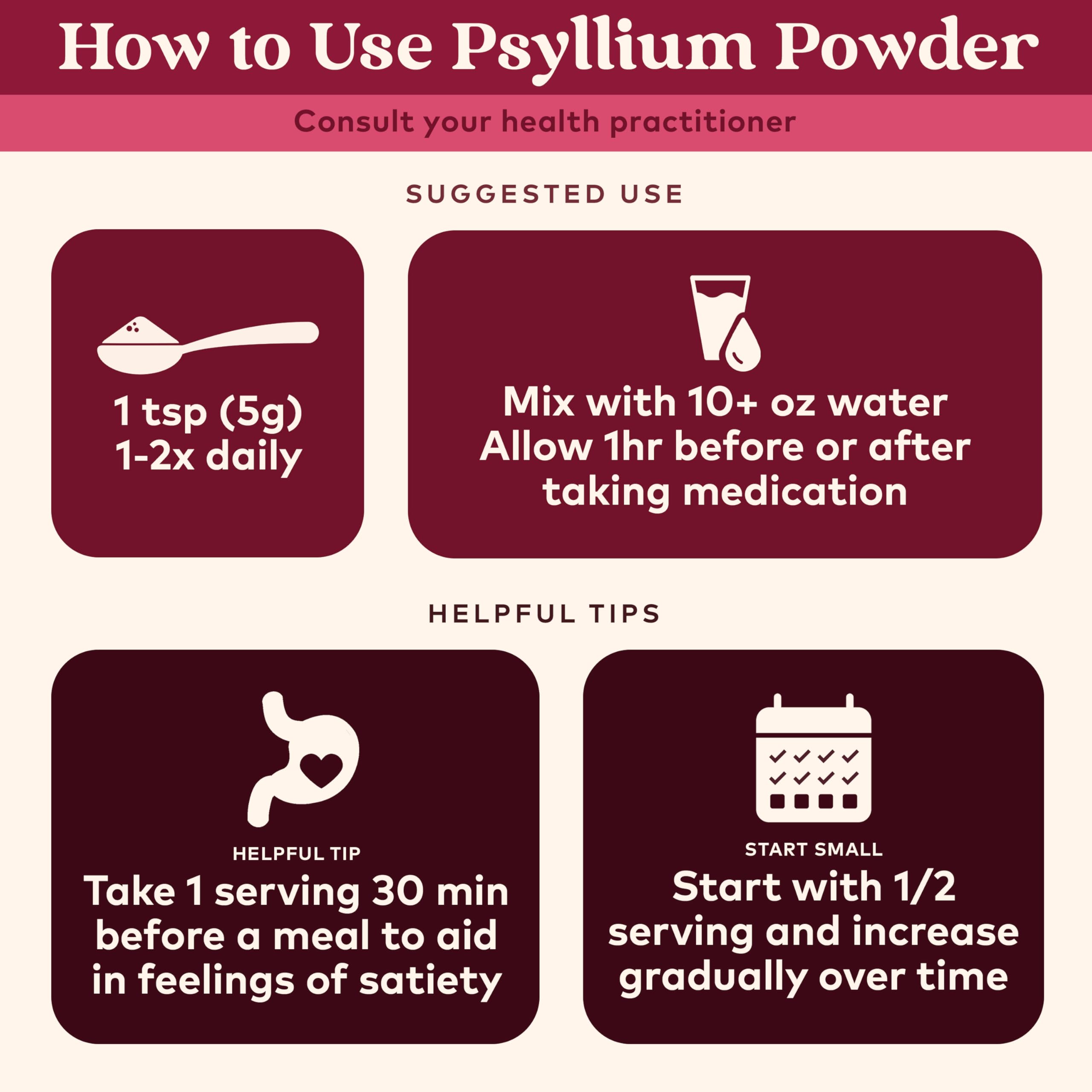 ORGANIC INDIA Psyllium Powder pour-into-water demonstrates quick hydration for smooth digestion.