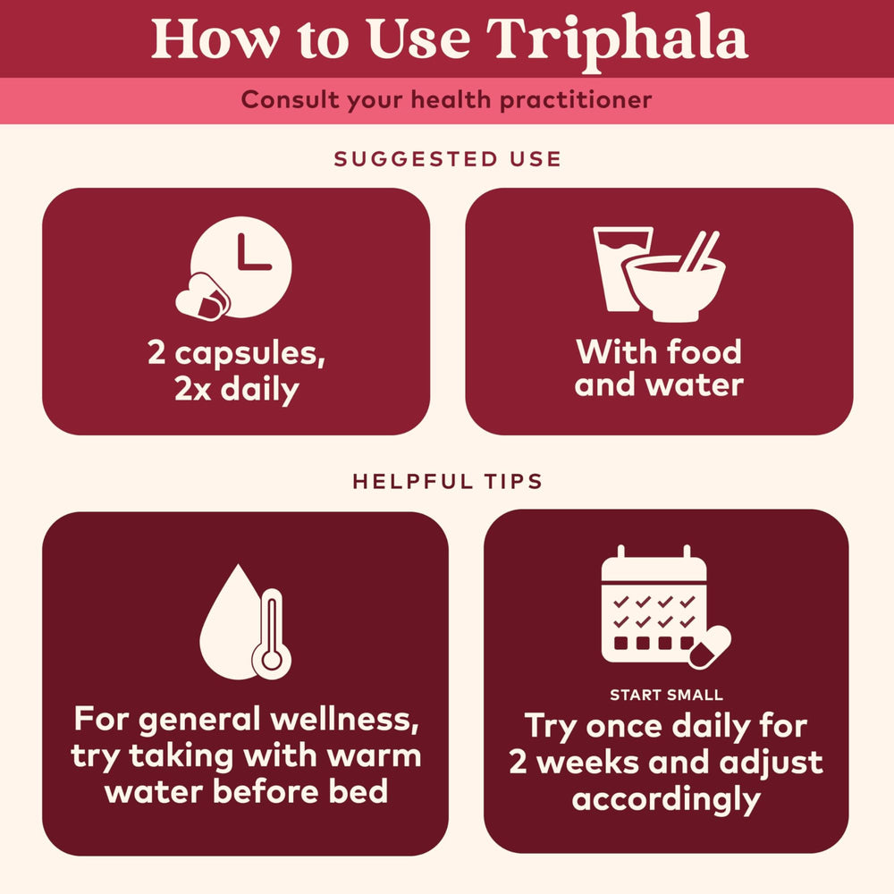 Organic India Triphala herbs close-up highlighting a pure fruit blend rich in antioxidants.