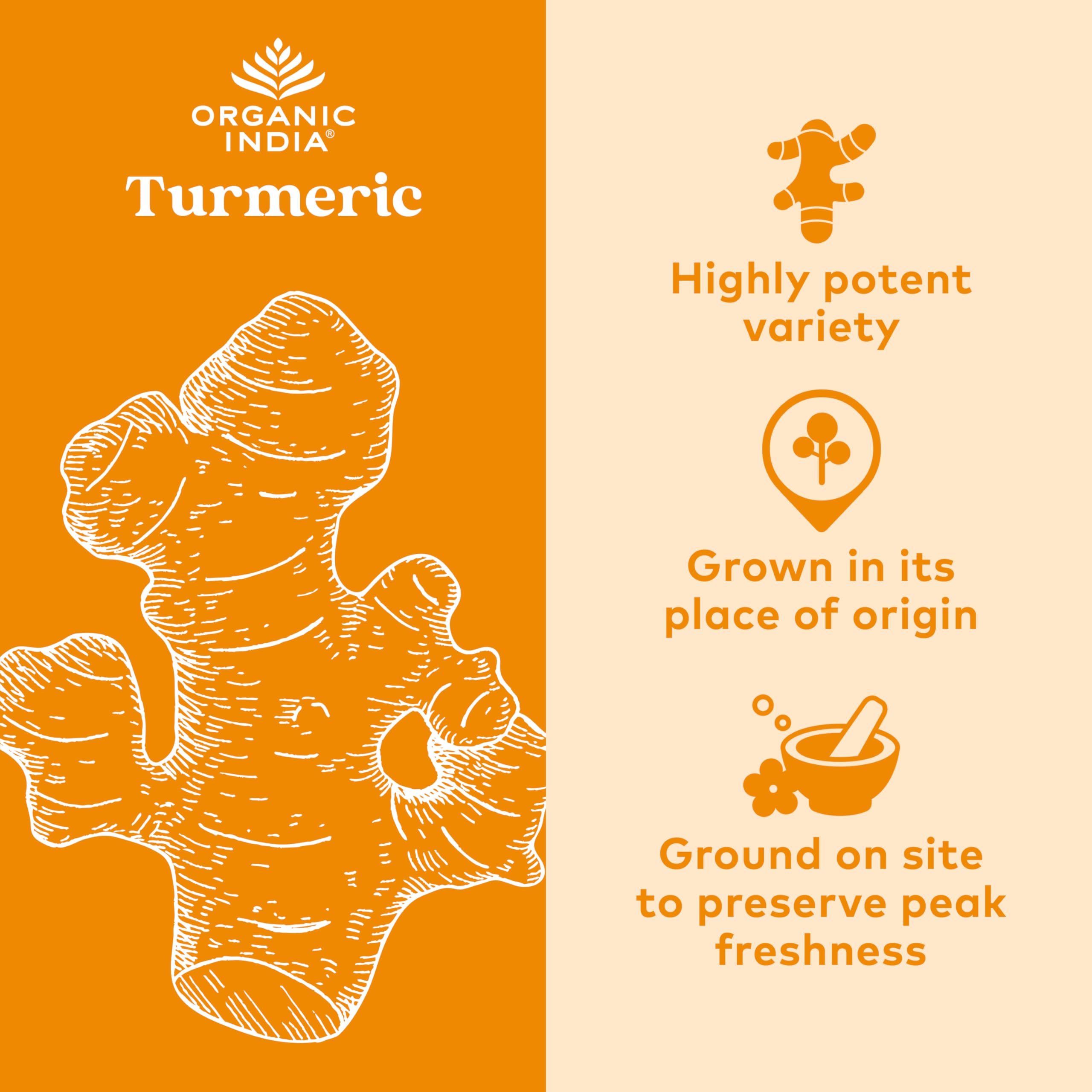 Organic India Turmeric Curcumin promotes joint mobility in daily life