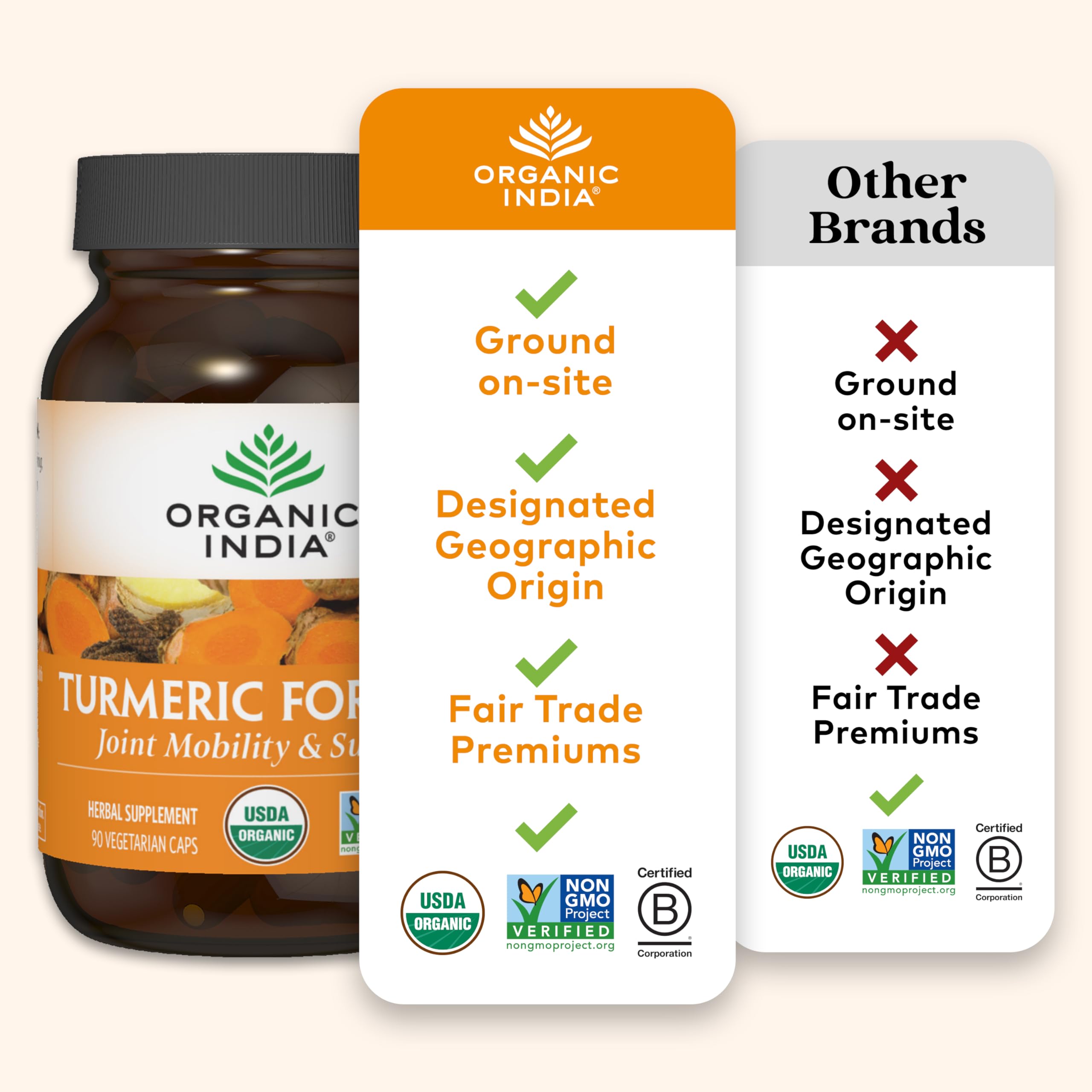 Organic India Turmeric Curcumin with organic trikatu for enhanced bioavailability