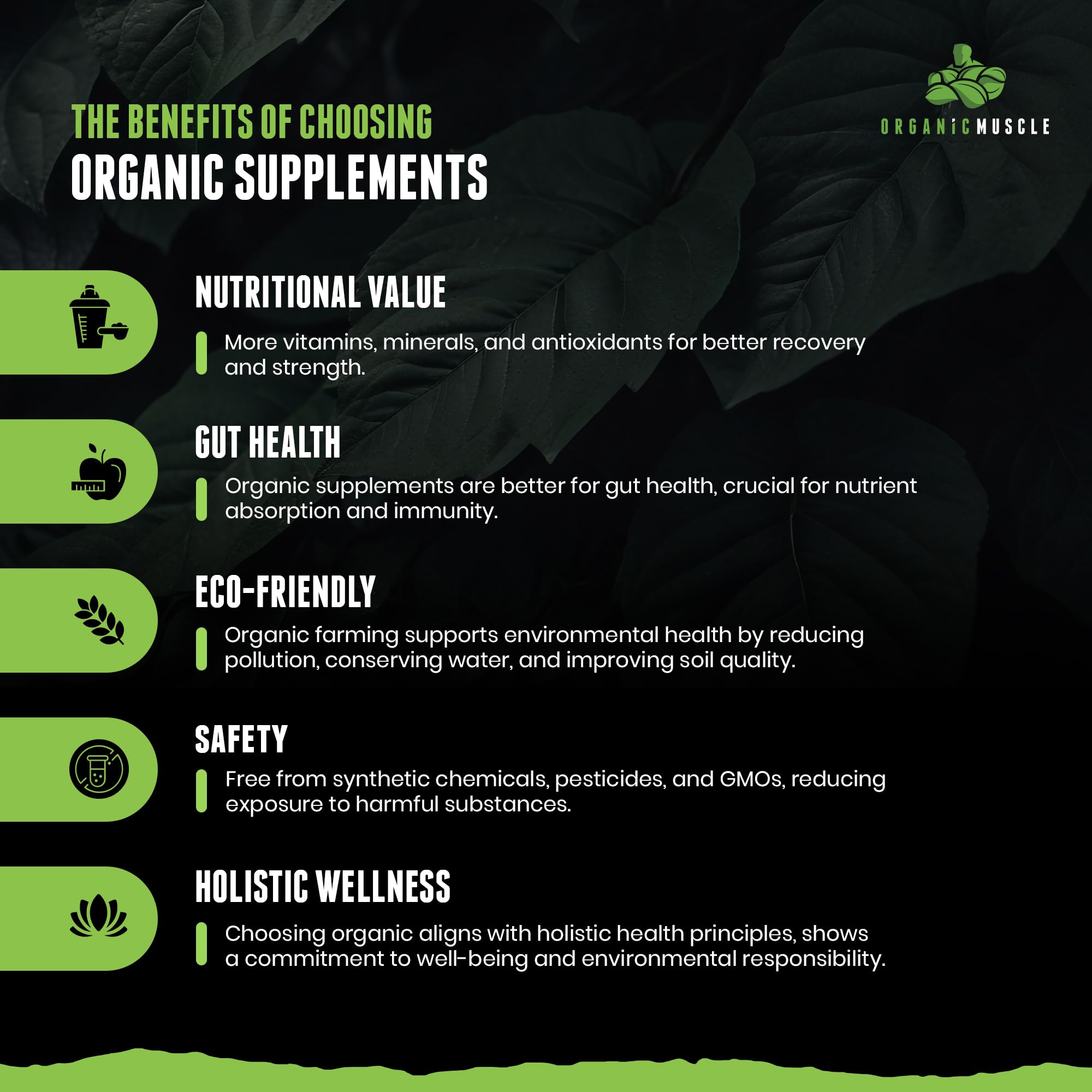 Organic Muscle Lemon Berry bottle emphasizes low caffeine option for steady energy.