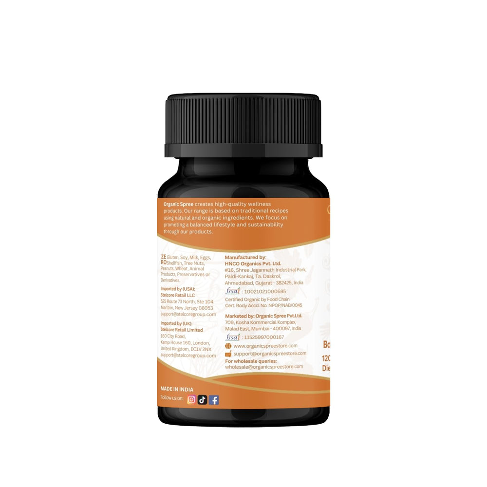 Organic Spree Brahmi ingredient list emphasizes pure formulation
