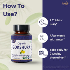 Ingredients emphasis Tribulus Terrestris extract visible on label.